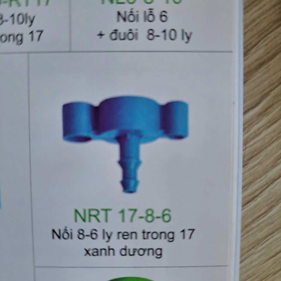 Nối ren trong 17 đuôi 5 ly ( màu xanh)